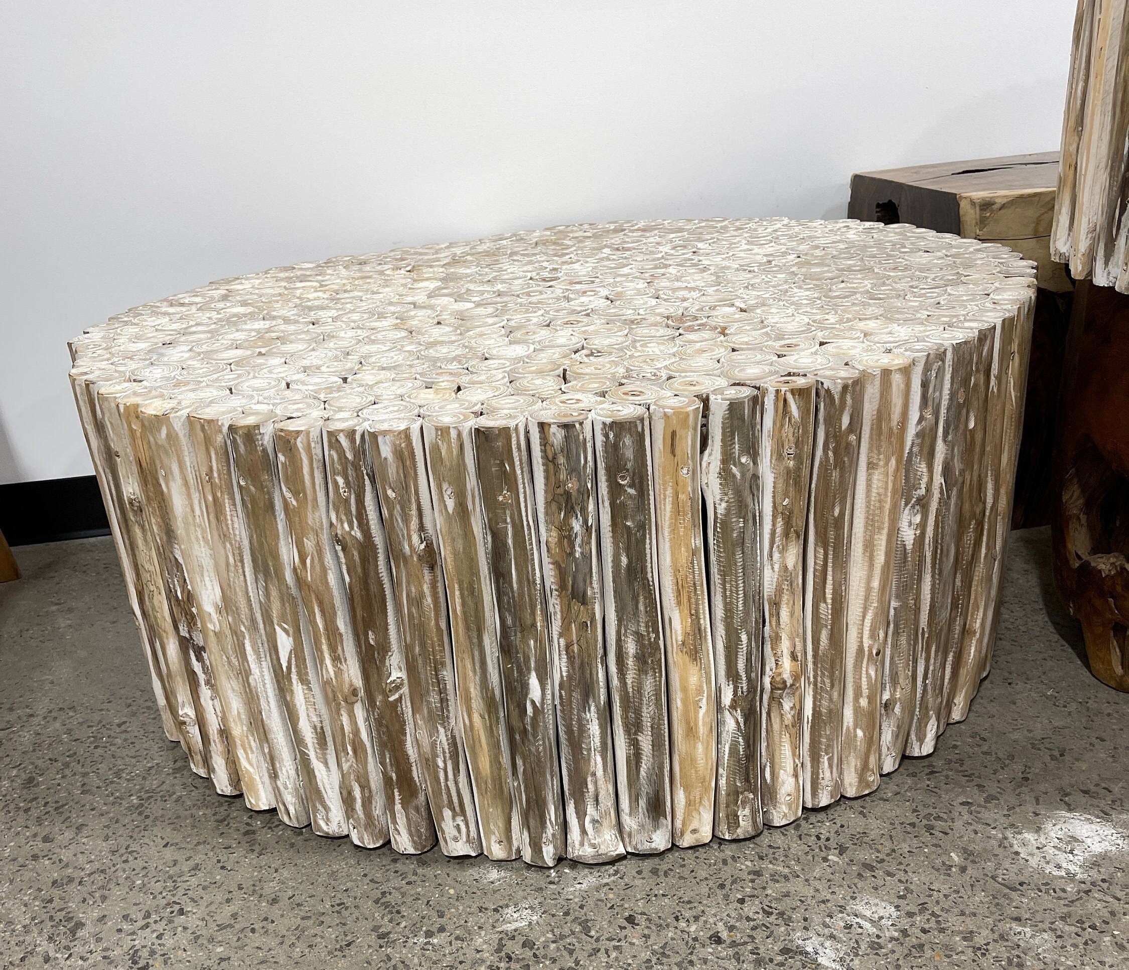 Teak 22 says The coolest whitewashed teak branch coffee table Etsy