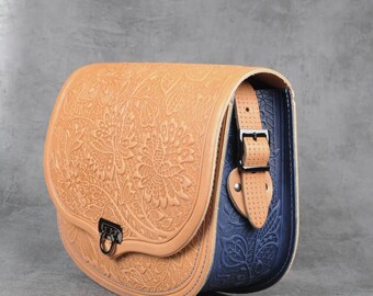 バッグ vintage leather hand bag 123D613A-774F-4420-876D-
