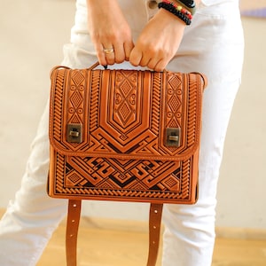 Sac cartable en cuir Foxy, porte-documents en cuir, sac en cuir véritable, sac en cuir gaufré, sac à bandoulière, sac à bandoulière, sac spacieux