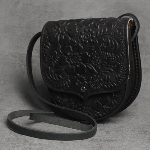 Black Small Purse Leather Mini Purse Small Feminine Bag Hot Etsy