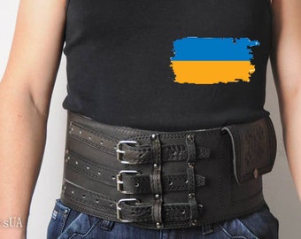 Cinturon cintura cuero, cinturon vikingo, cinturon ancho cuero, corset hombre cuero, cinturon corset negro, cinturon atletico, corset vikingo, regalo para hombre