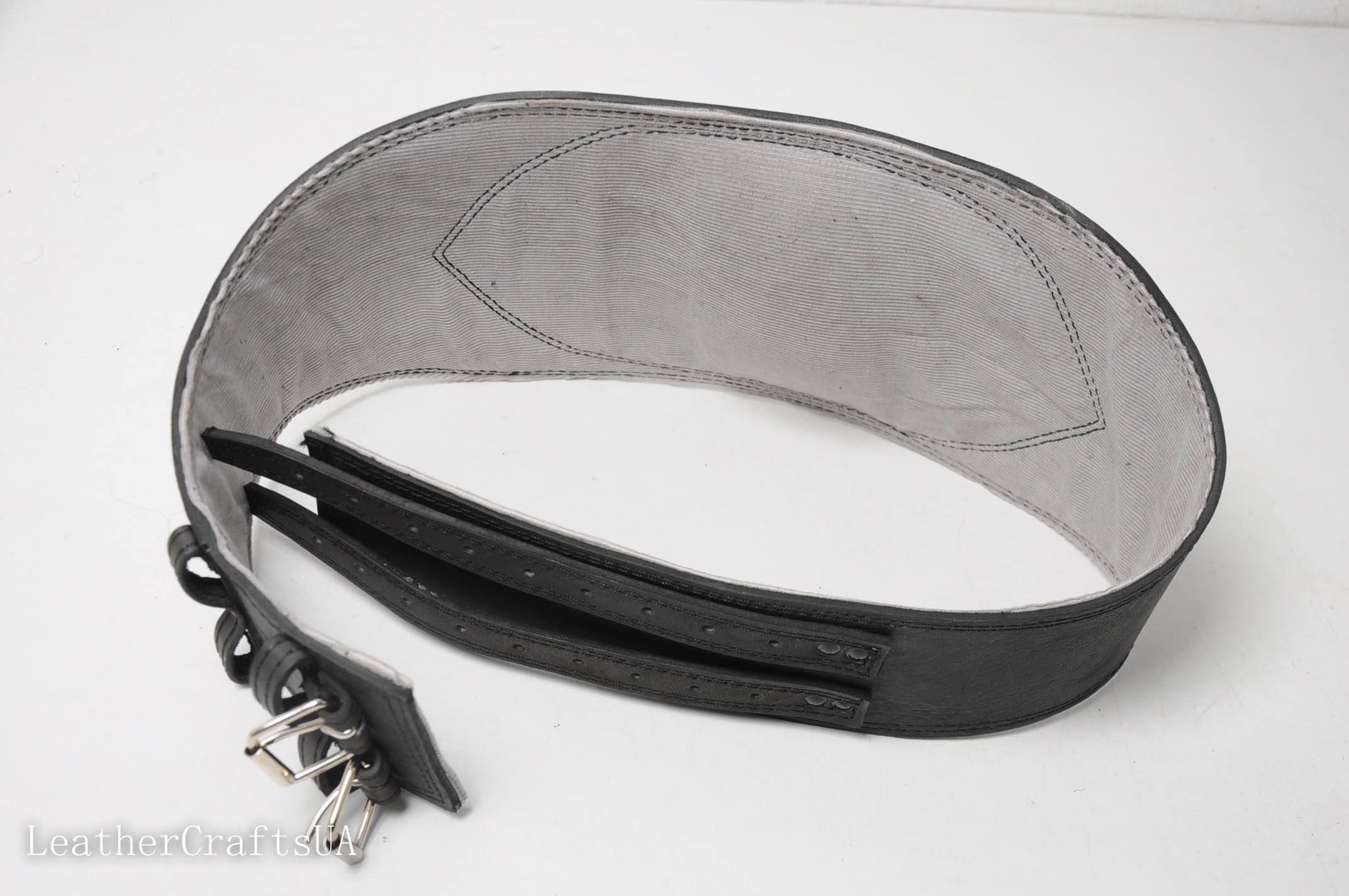 mens leather corset belt