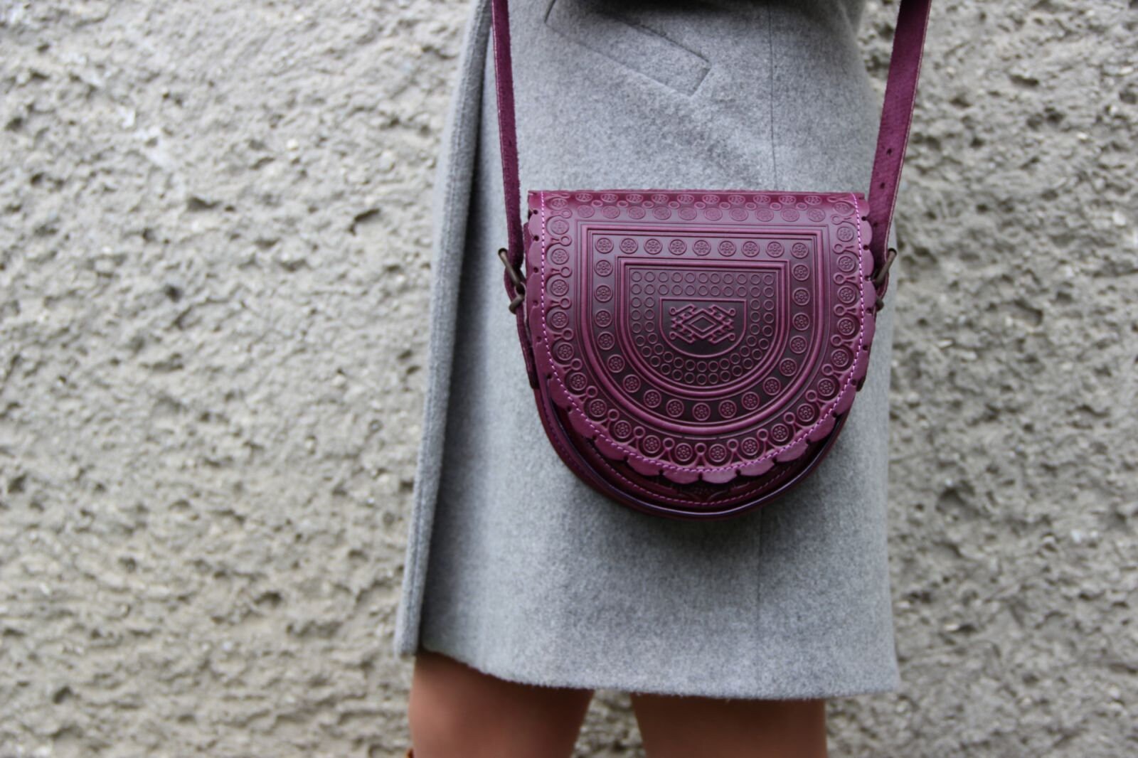 Purple Leather Purse Messenger Bag Purple Shoulder Bag - Etsy