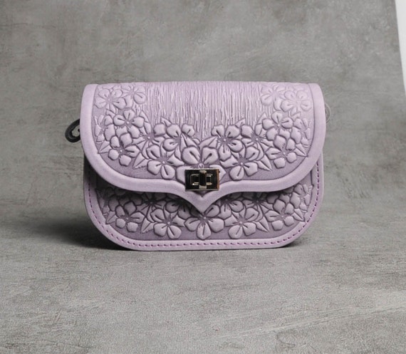 Lilac crossbody purse sale