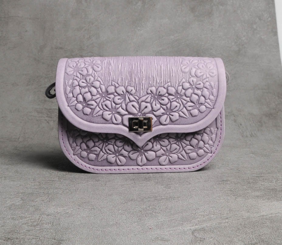 Lilac leather bag hotsell