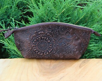 Neceser de cuero para hombre, Bolsa de viaje de cuero, Kit dopp para padrinos de boda, Regalo de cuero del 3er aniversario, Regalos para hombres, Regalo para marido, Regalo de papá