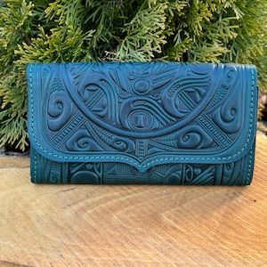 Cartera de cuero verde, cartera de cuero suave, cartera de cuero boho, cartera de cuero genuino, cartera de cuero genuino, cartera de mano
