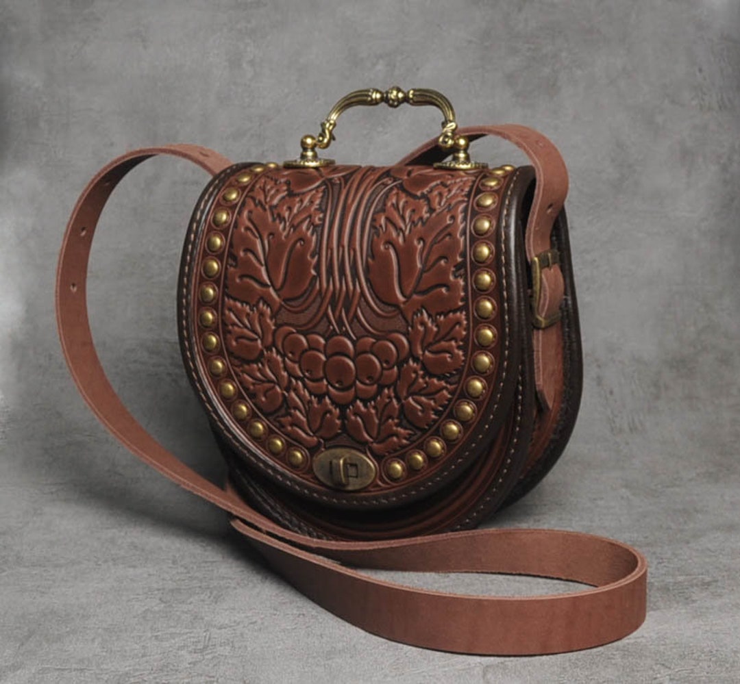 Faux Leather Metal Handle Bag main image 1