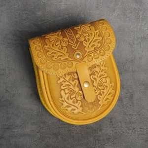 Yellow small purse, leather mini purse, small feminine bag, embossed leather, shoulder bag women, embossed leather purse, gift for girl