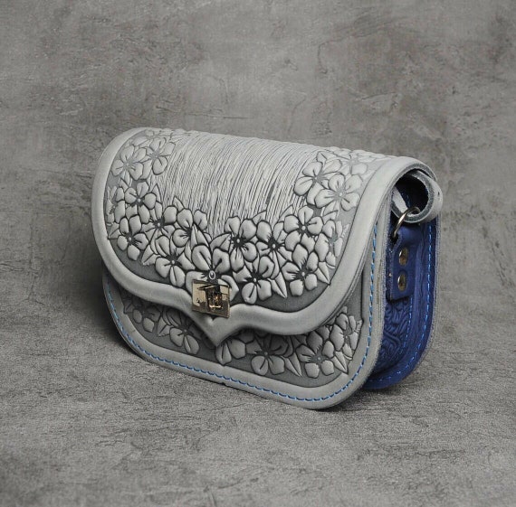 Floral leather purse deals