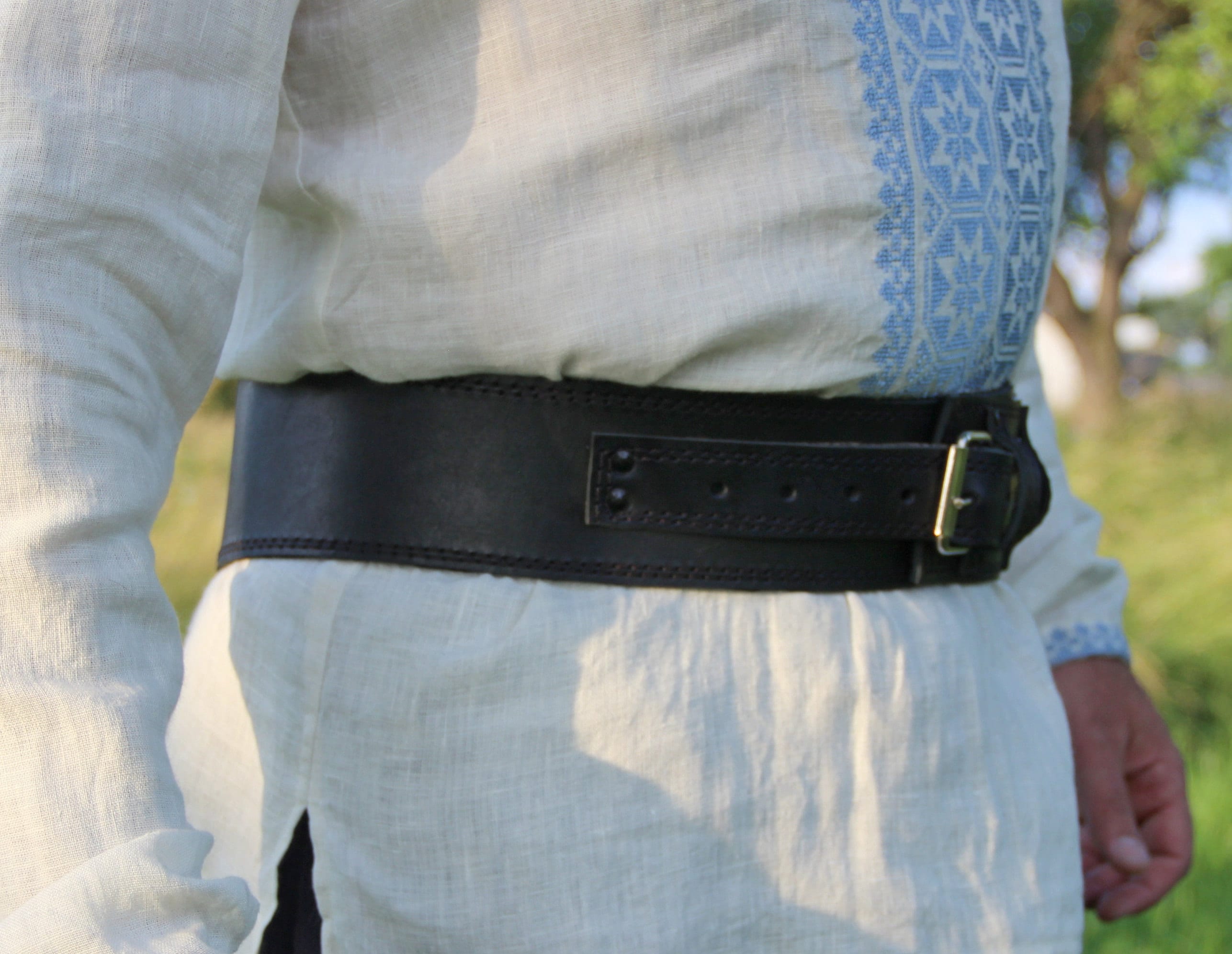 leather cincher belt