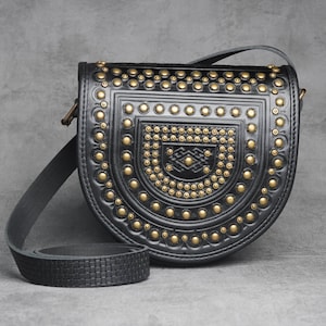 Black leather purse, messenger bag, black shoulder bag, crossbody bag womens, genuine leather bag, purse womens, shoulder leather bag