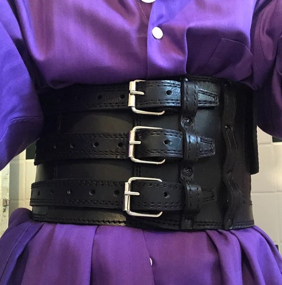 Handcrafted Wide Leather Viking Belt Men's Corset Corset Belt