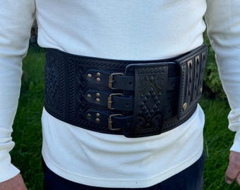 ベルト LCDC : 25SS / DOUBLE BUCKLE CORSET LEATHER BELT (BLACK) il_fullxfull.2147331328_fq88.jpg