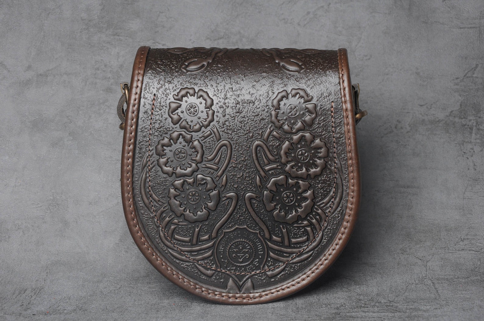 Brown Leather Clear Purse main image 1