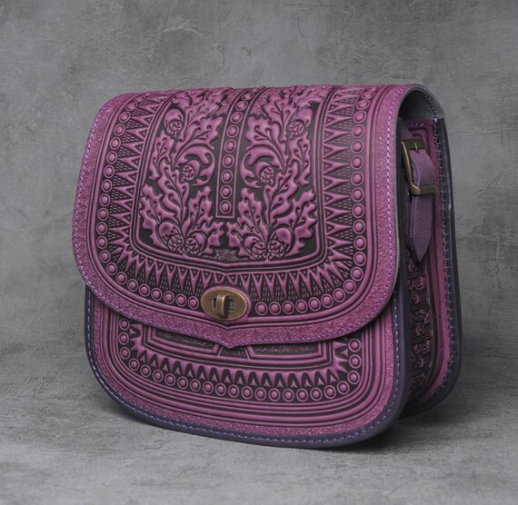ショルダーバッグ PALM ANGELS Men Messenger Bags PWNQ011F22LEA0013676 purple OEIPSMK Crossbody Bag For Women Shoulder Bag Casual Handbag