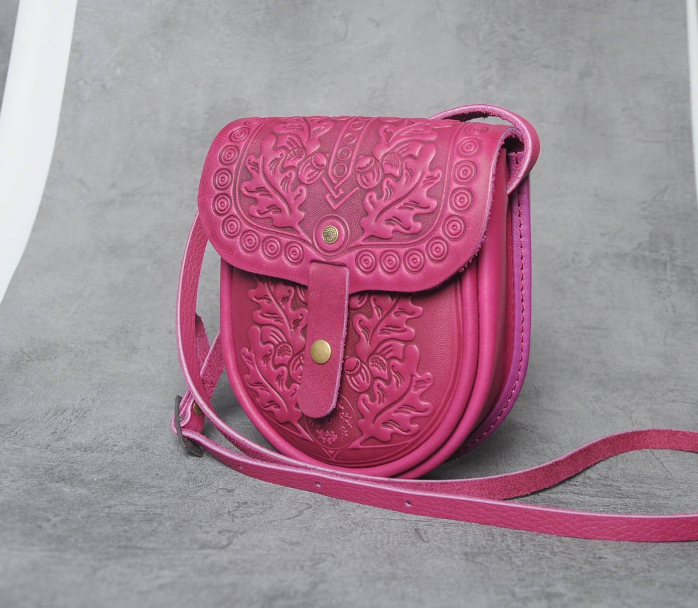 Pink small purse leather mini purse small feminine bag | Etsy
