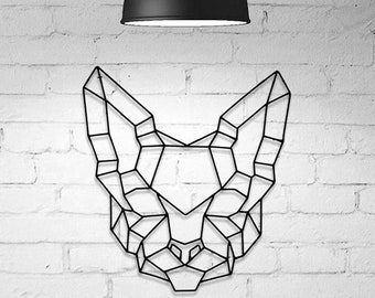 Sphynx Cat Decor, Geometric Cat Wall Decor, Geometric Sphynx Cat, Wire sphynx Cat, Sphynx Cat Lover Gift, Living Room Wall Decor, Metal art