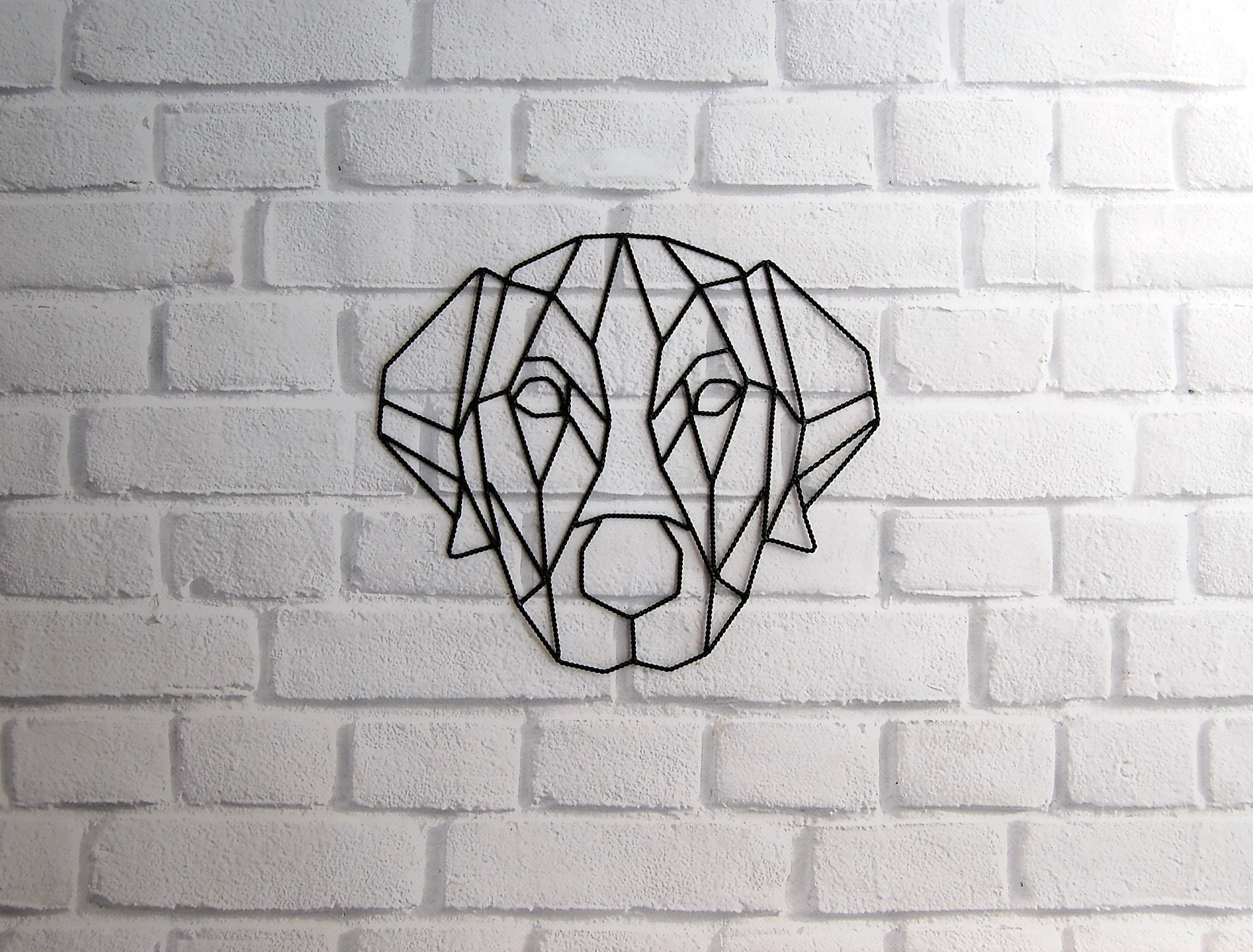 Geometric Dog Wall Decor Geometric Animal Wire Dog - Etsy Geometric Dog Wall Decor Geometric Animal Wire Dog - Etsy