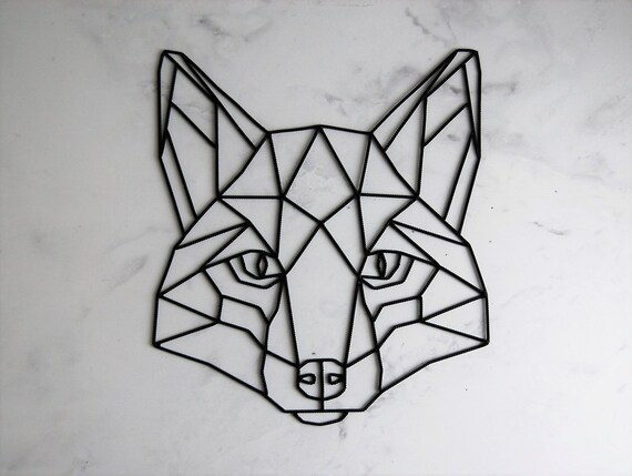 Fox Wall Decor Geometric Fox Decor Geometric Animal Wire - Etsy Fox Wall Decor Geometric Fox Decor Geometric Animal Wire - Etsy