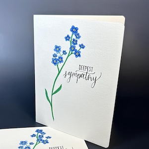 Ne m'oubliez pas - carte de sympathie, carte florale, carte de sympathie florale, carte de sympathie ne m'oubliez pas, carte de sympathie intérieure vierge