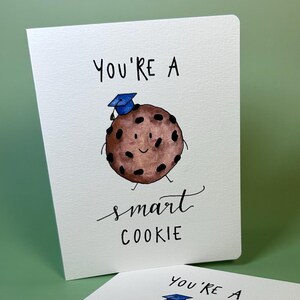 Vous êtes un cookie intelligent Carte de voeux de félicitations/obtention du diplôme - carte de diplômé, carte de félicitations, carte de cookie, carte mignonne, carte simple, vierge à l'intérieur