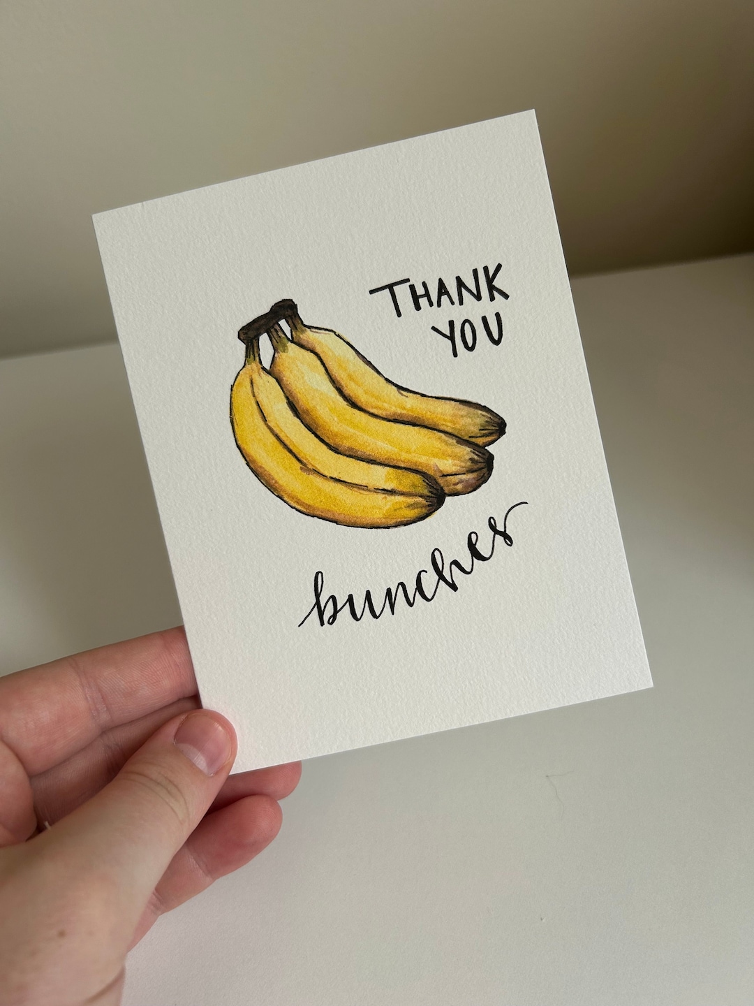 Thank You Bunches Banana Thank You Card - Etsy