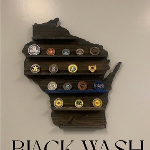 Challenge Coin State Shelves