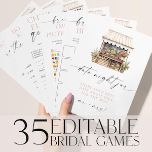 35 Fresh Off The Market Bridal Shower Games, She Off The Market Games, Editable Market Bridal Shower Games, Flower Market Bridal Shower SOTM