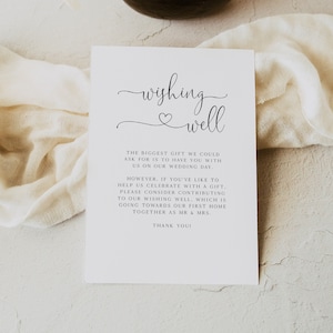 ELLÉRY | Modelo de caligrafia desejando bem, cartão de casamento moderno desejando bem, casamento desejando bem, download editável, minimalista, ER
