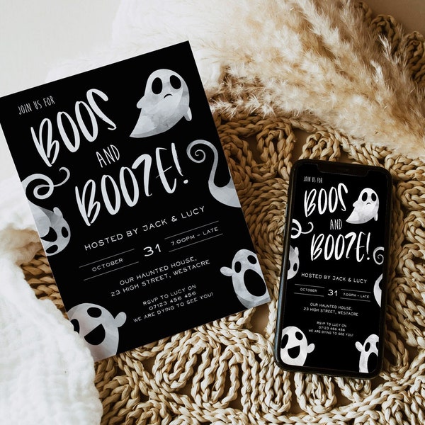Boos and Booze Party Etsy