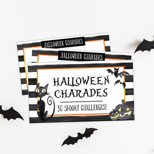 Halloween Games, Halloween Charades, Halloween Party Games, Printable Halloween Games, Instant Download, Halloween Games Printable, HLW