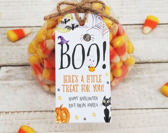 Editable Halloween Gift Tag, Halloween Favor Tags, Printable Halloween Tags, Halloween Editable Gift Tag Template, Kids Halloween Party