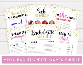 Gold Bachelorette Party Games Pack Bachelorette Games - Etsy