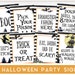 Halloween Party Signs Printable Halloween Party Decor - Etsy