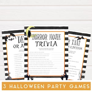HALLOWEEN Party Games Bundle, Adult Halloween Party Games, Printable Halloween Games, Halloween Games Printable, Halloween Games Adults HLW