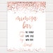 Rose Gold Mimosa Bar Sign Bridal Shower Signs Rose Gold - Etsy