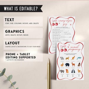 60 Cherry On Top Baby Shower Games, Cherry Baby Shower Game Bundle, Cherry on Top Baby Shower Games, Little Cutie Baby Shower Games