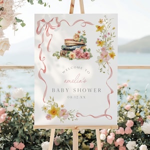 A New Chapter Begins Baby Shower Welcome Sign, Storybook Once Upon A Time Baby Shower, New Chapter Begins Baby Decor, Storybook Baby ANC