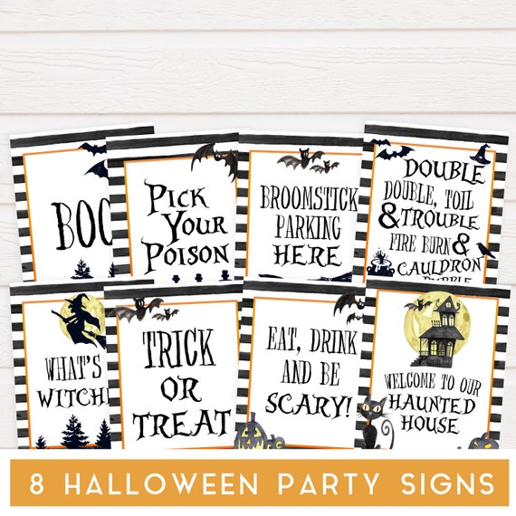  What's Your Halloween Name Game, Pack of 1 Sign and 30 Name Tag  Stickers, Halloween Party Games, Halloween Decorations, Family Activity  Supplies for Girls Boys Teens and Adults - 02 : Toys & Games