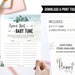 Name That Baby Tune Game, Printable Baby Shower Games, Adventure Awaits ...