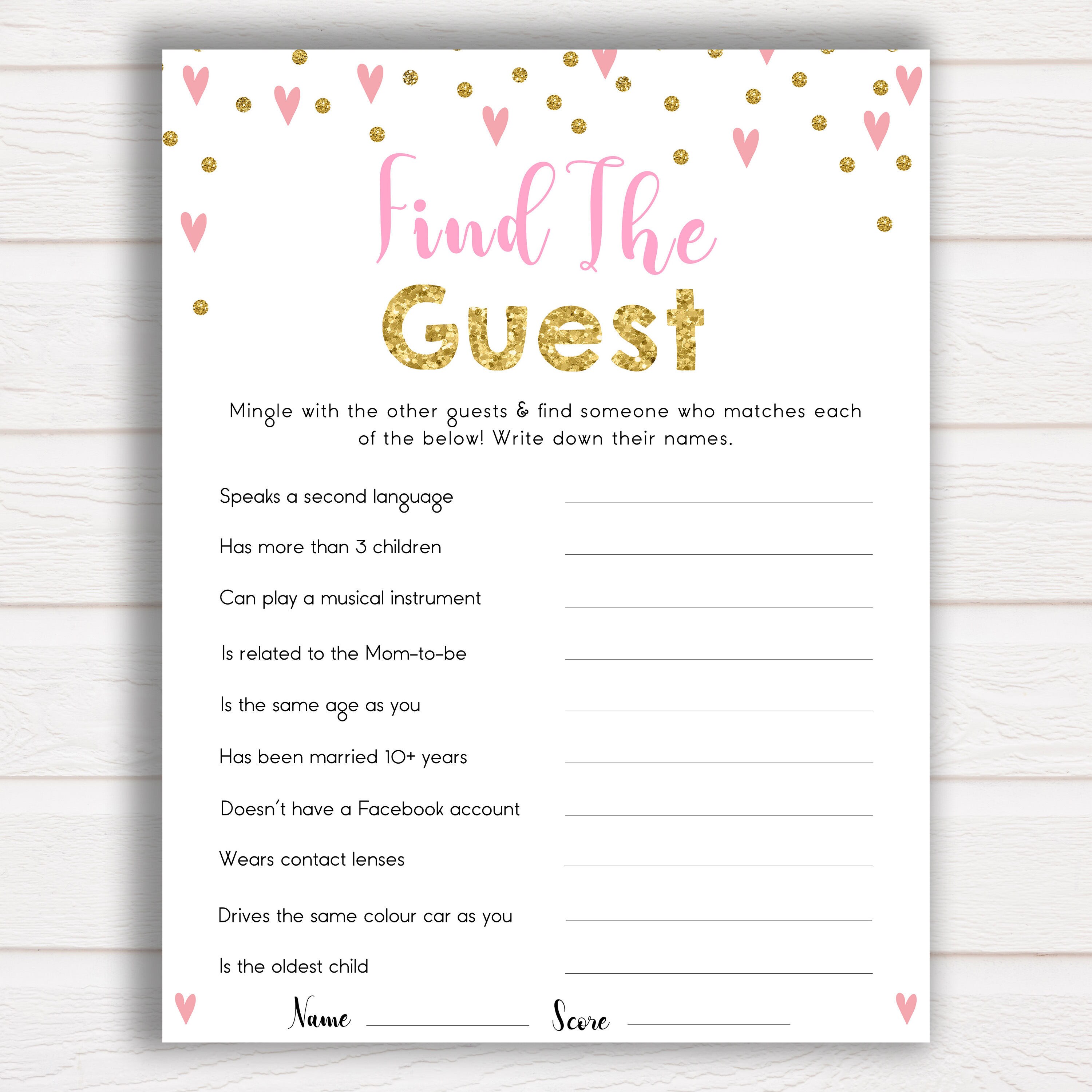 Boho Baby Shower Ice Breaker Game Dad Knows Best Editable Pdf