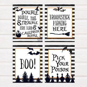 Halloween Party Signs Printable Halloween Party Decor - Etsy