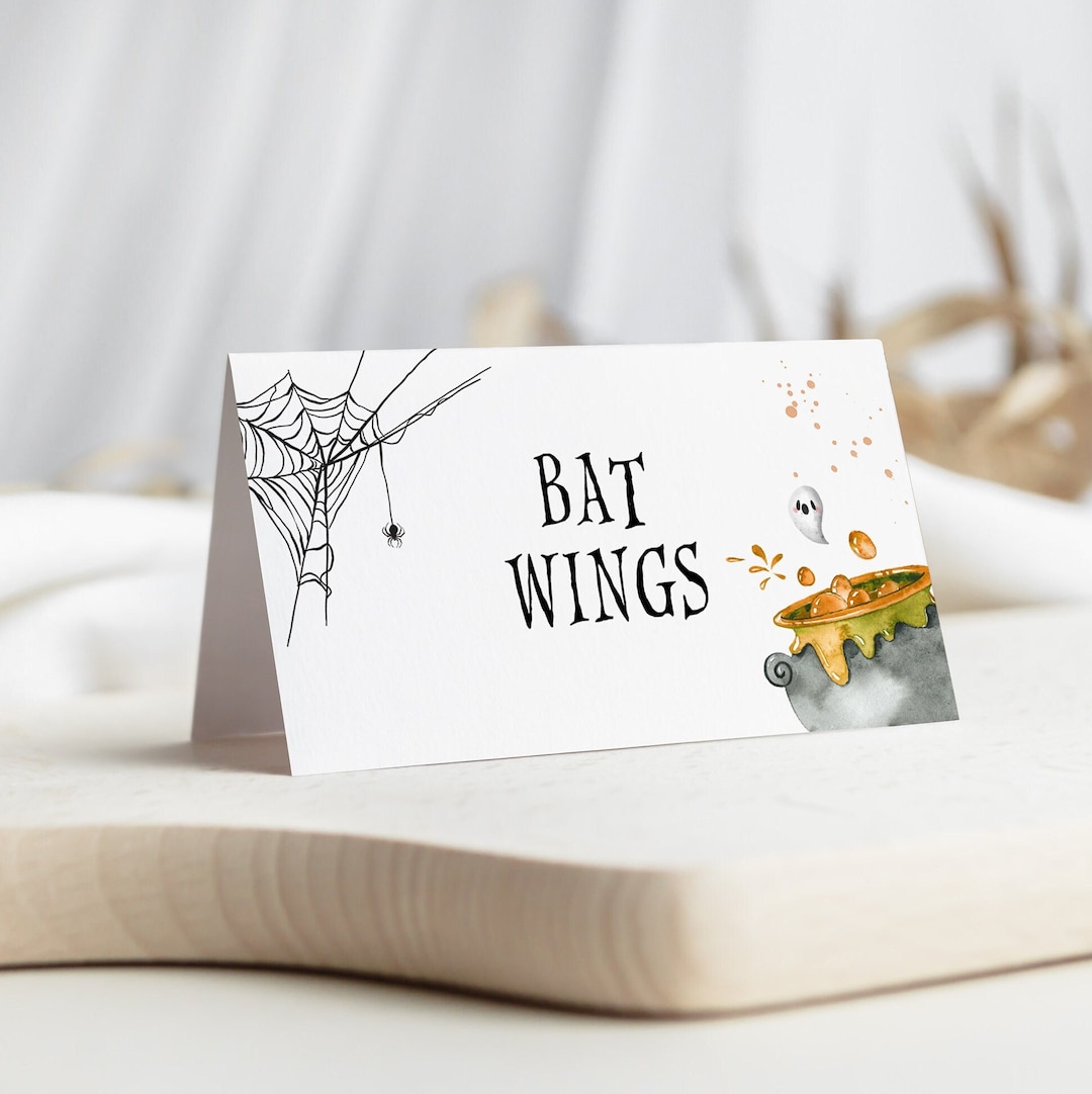 Halloween Party Food Tent Printable Template, Halloween Party ...