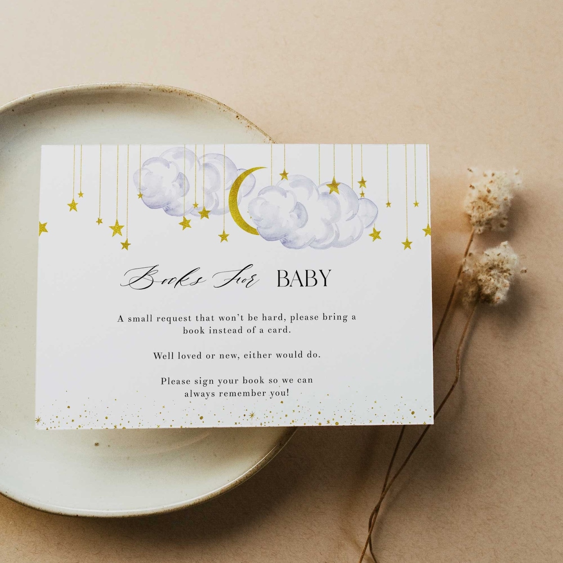 Books for Baby Insert Printable Baby Shower Inserts Bring A - Etsy