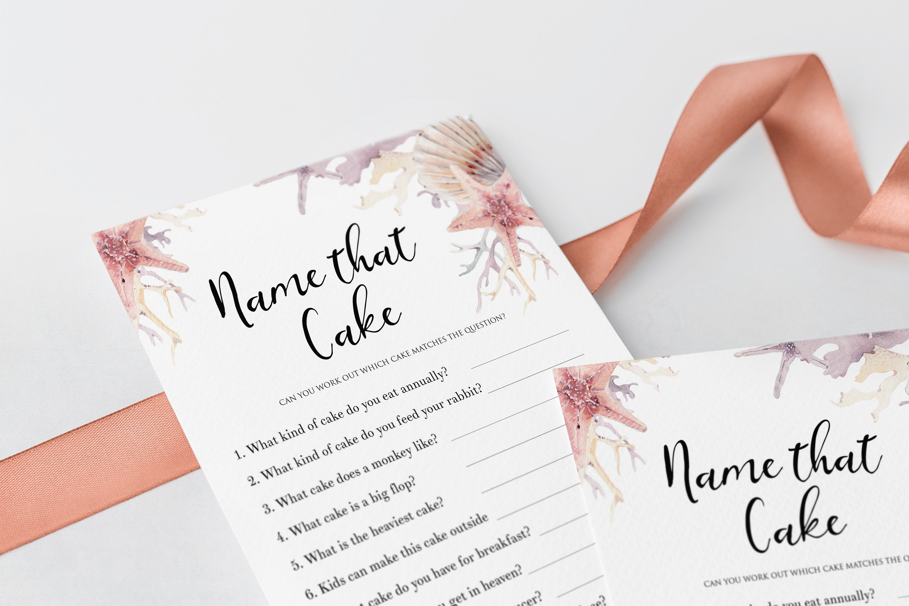 Bridal Shower Game Name That Cake Bridal Shower Games Etsy