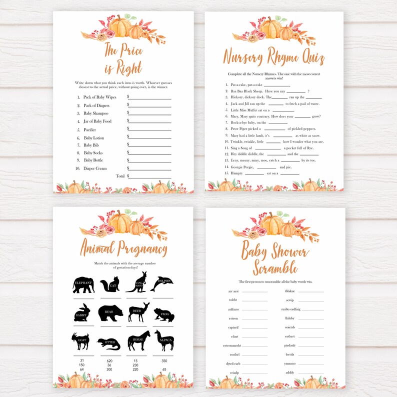 Baby Shower Games Pumpkin 10 Baby Shower Games Fall Baby Shower Games Printable Baby Shower Games Baby Shower Pm1 Autumnal Baby Pack Party Games Party Favors Games Baby Shower Games Pumpkin 10 Baby Shower Games Fall Baby Shower Games Printable Baby Shower Games Baby Shower Pm1 Autumnal Baby Pack Party Games Party Favors Games