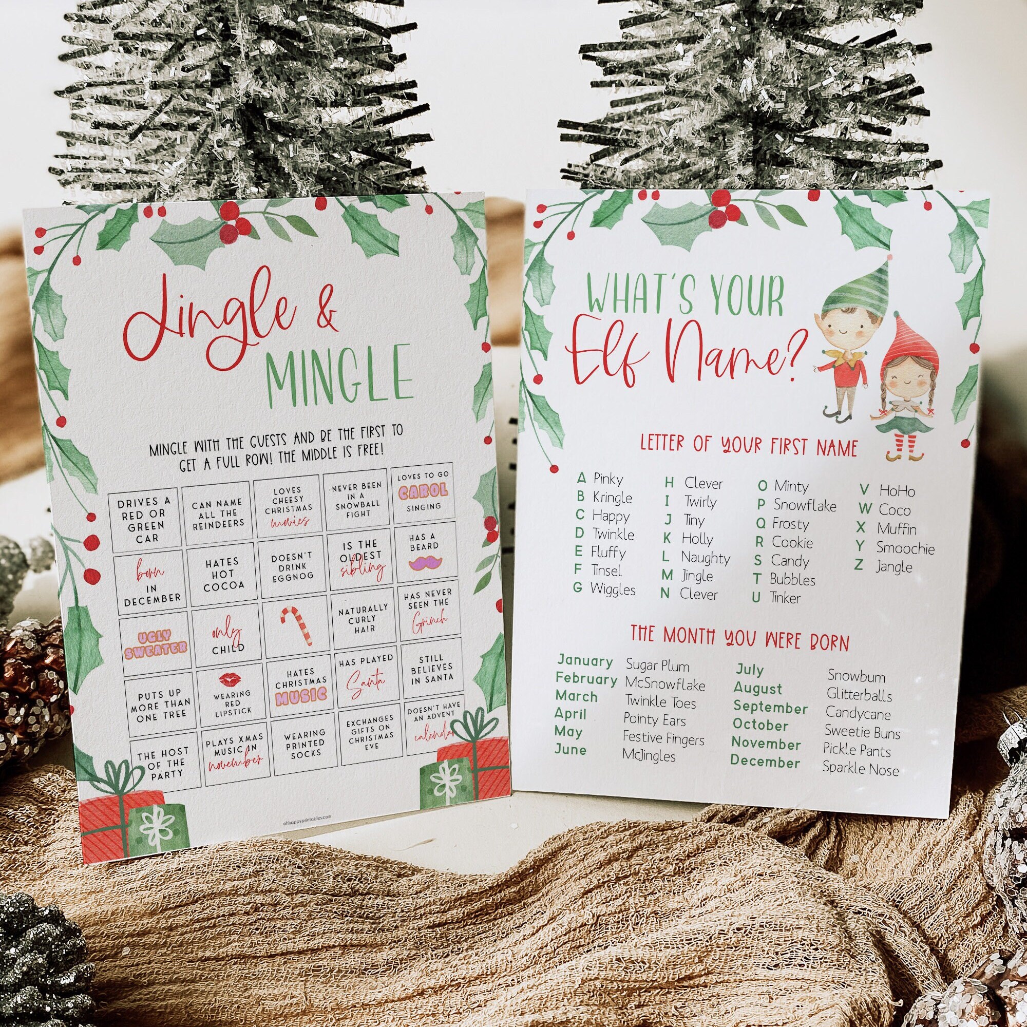 20 Christmas Games Bundle, Christmas Party Games, School Christmas ...