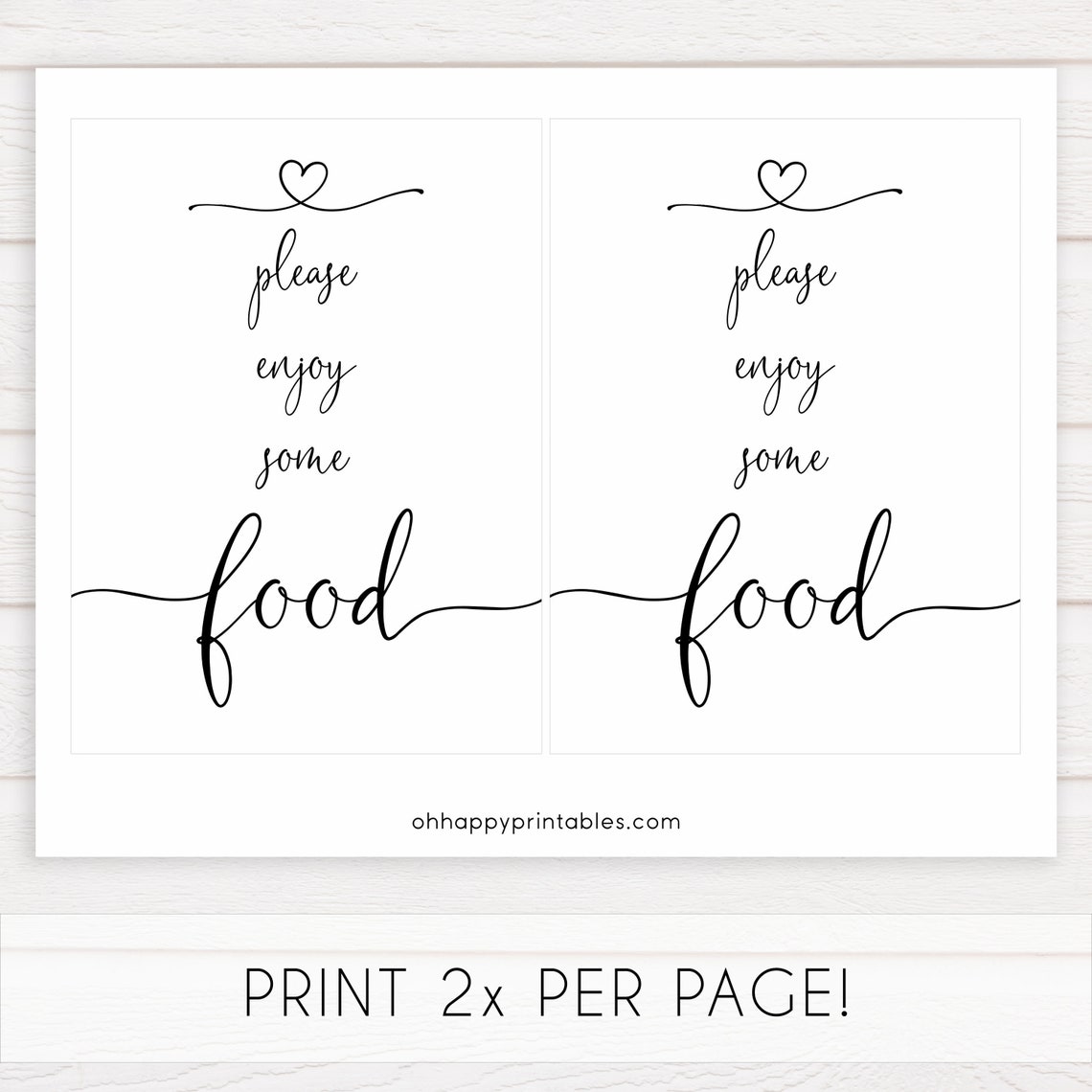 Minimalist Food Baby Shower Signs Food Baby Shower Sign Etsy