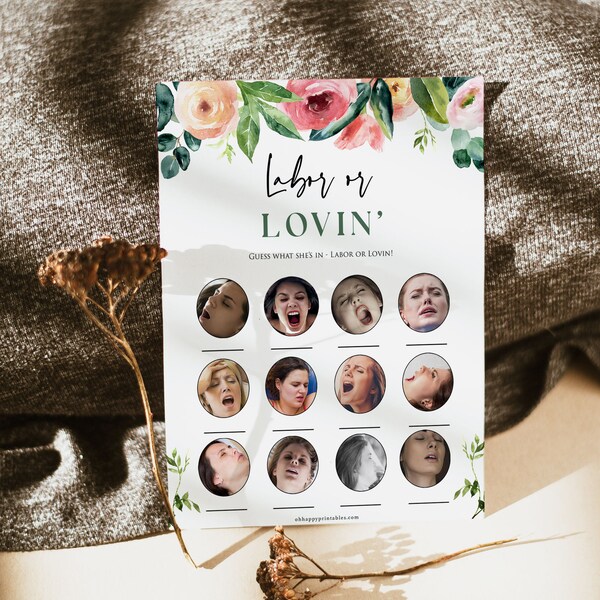 Love or Labor Baby Shower Game - Etsy